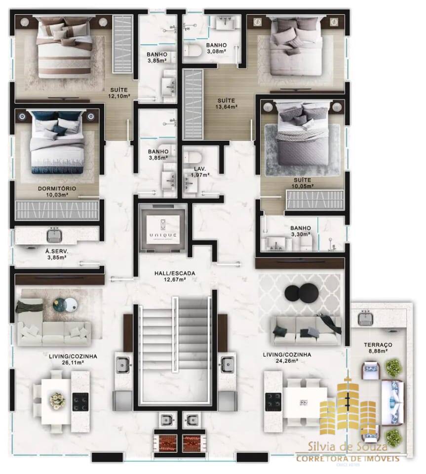 Apartamento, 2 quartos, 70 m² - Foto 10