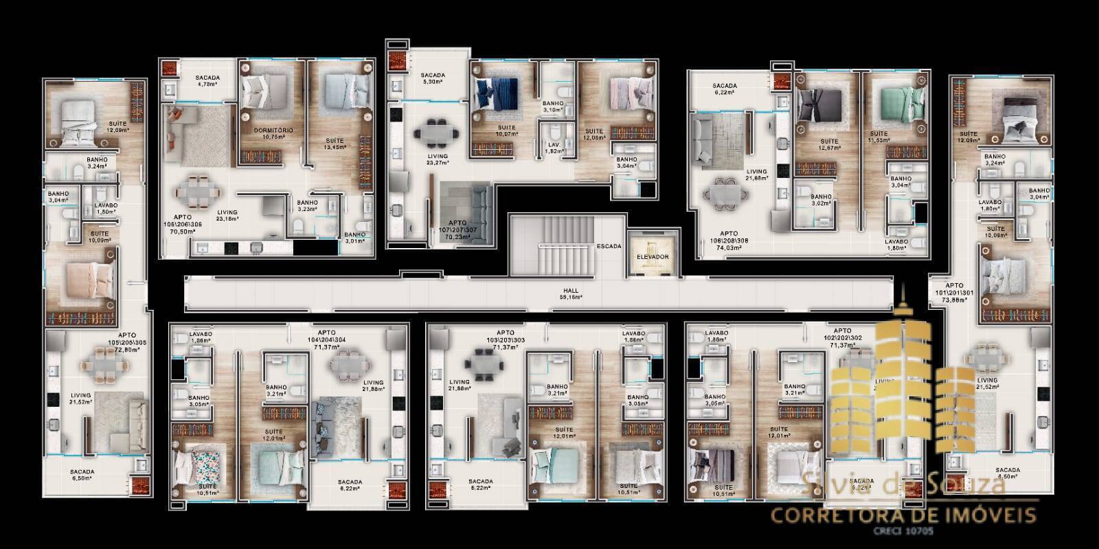 Apartamento, 2 quartos, 70 m² - Foto 5