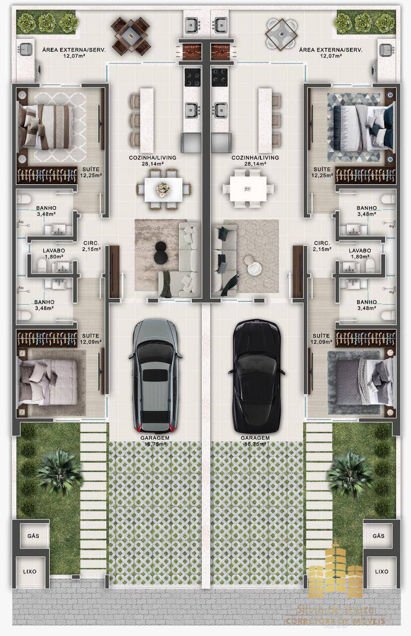 Casa, 2 quartos, 73 m² - Foto 17