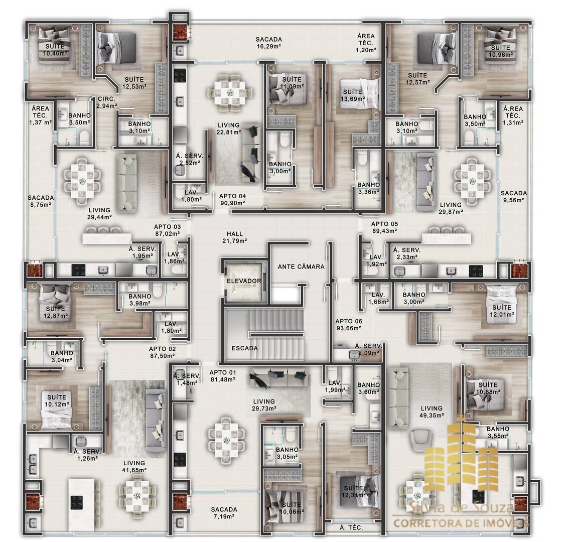 Apartamento, 2 quartos, 89 m² - Foto 14
