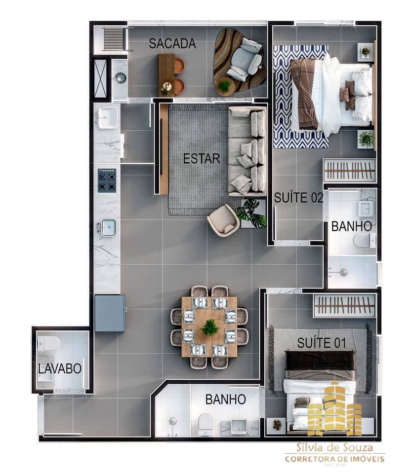 Apartamento, 2 quartos, 75 m² - Foto 15