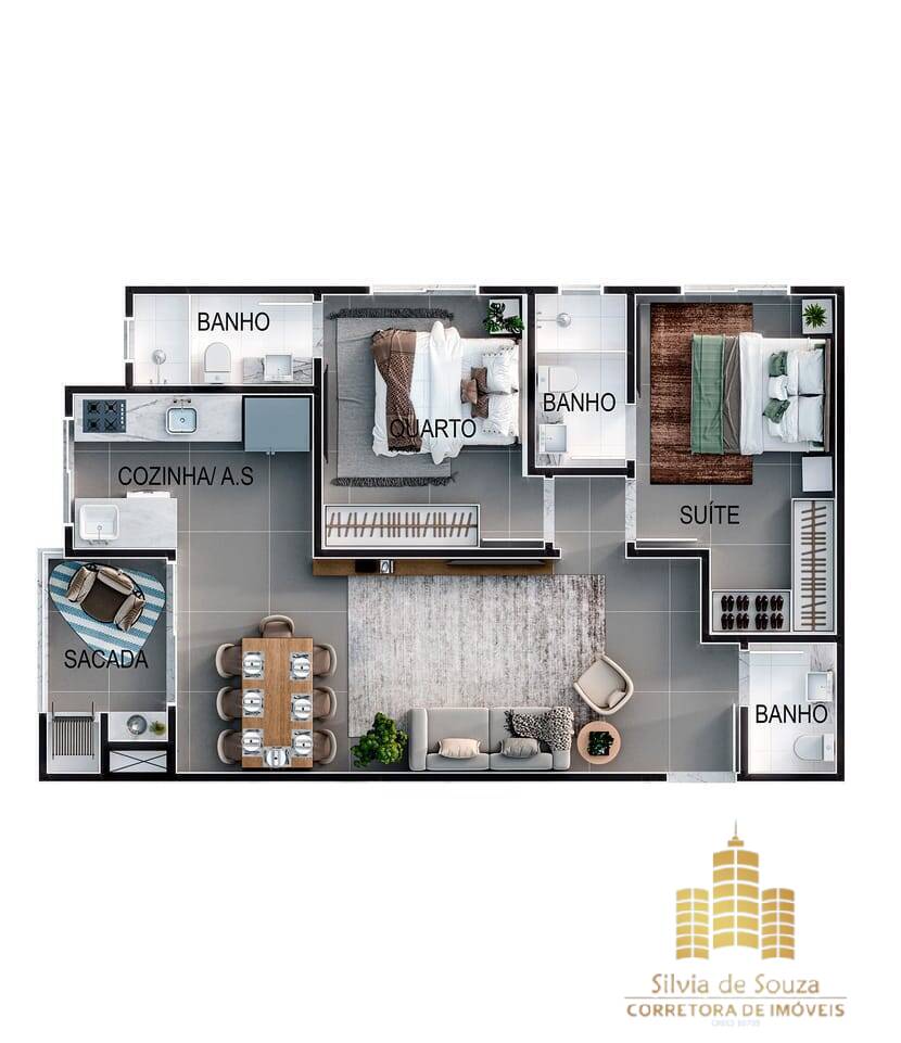 Apartamento, 2 quartos, 75 m² - Foto 19