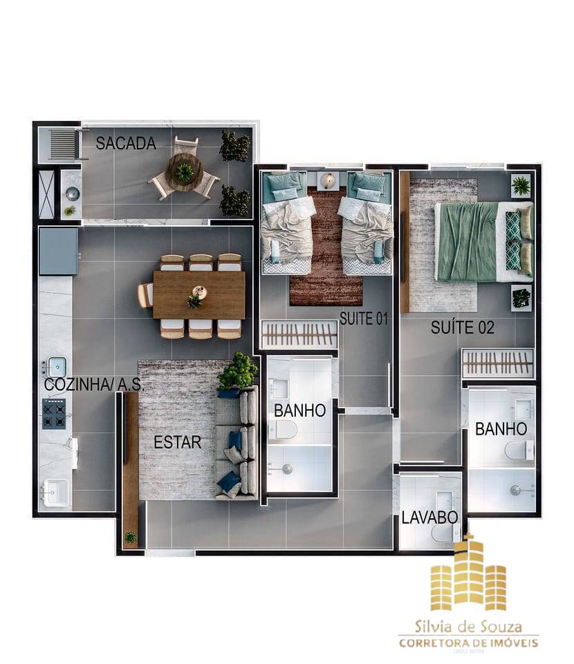 Apartamento, 2 quartos, 75 m² - Foto 16