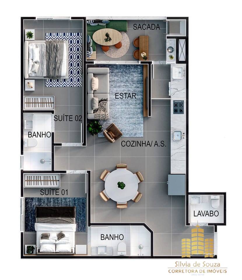 Apartamento, 2 quartos, 75 m² - Foto 17