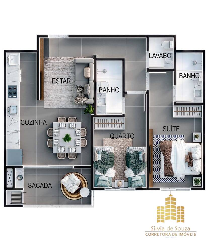 Apartamento, 2 quartos, 75 m² - Foto 22