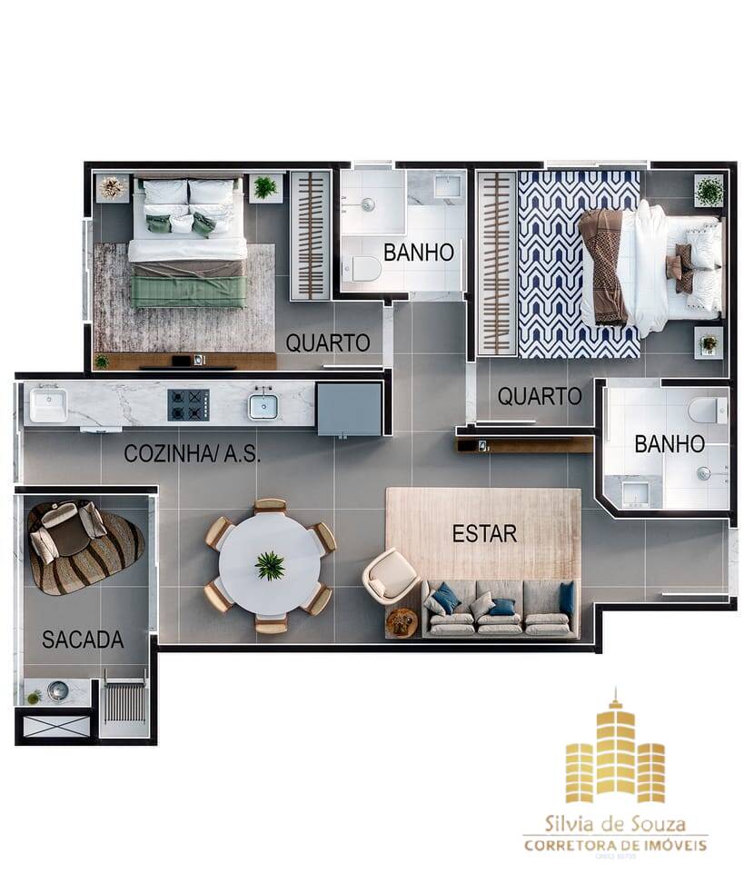 Apartamento, 2 quartos, 75 m² - Foto 21