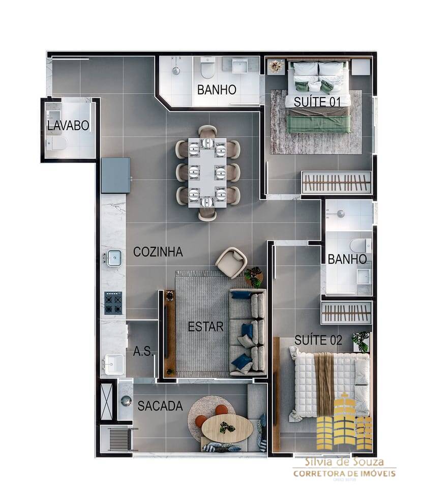 Apartamento, 2 quartos, 75 m² - Foto 20