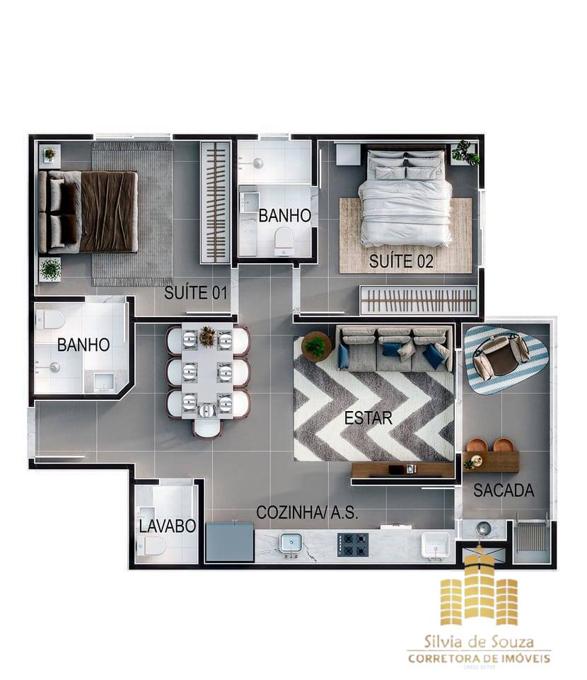 Apartamento, 2 quartos, 75 m² - Foto 23