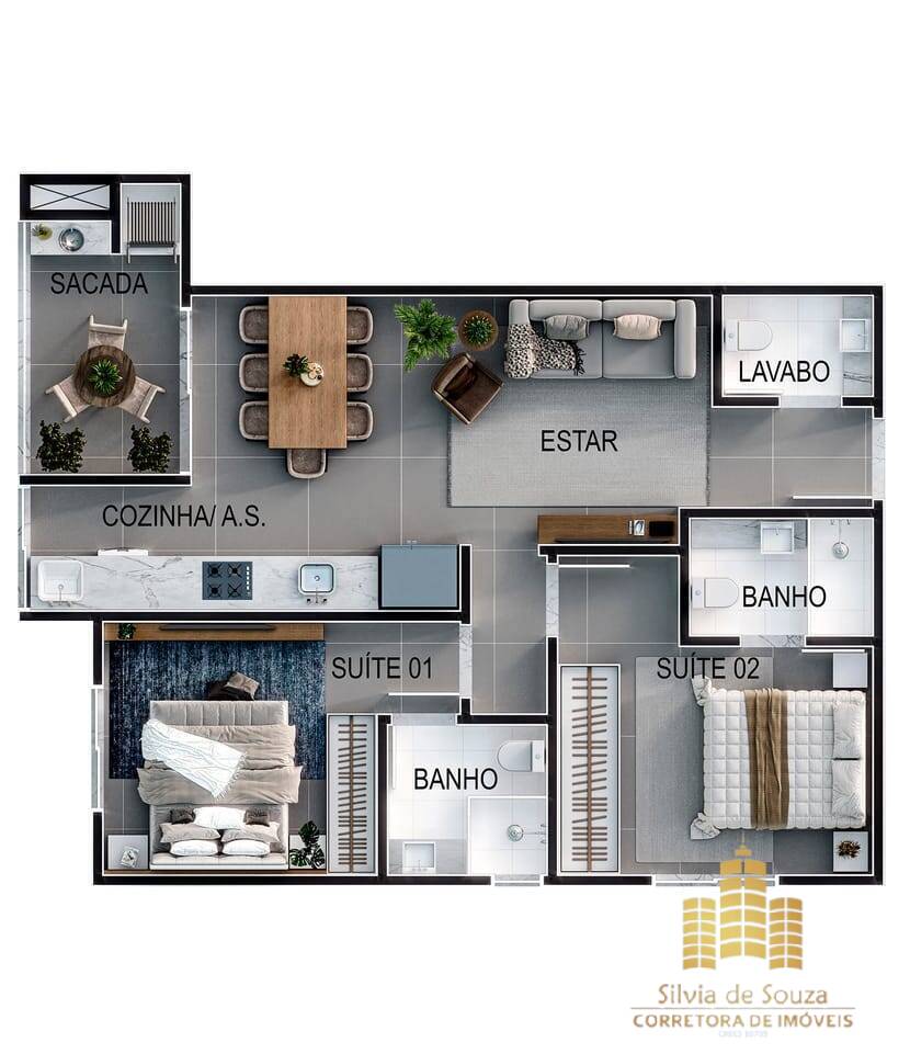 Apartamento, 2 quartos, 75 m² - Foto 25